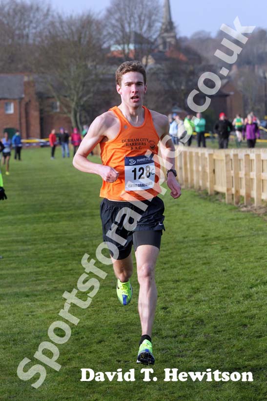 Dan Jenkins (Durham City) during the 2013 Durham Cathedral Relays senior mens race.